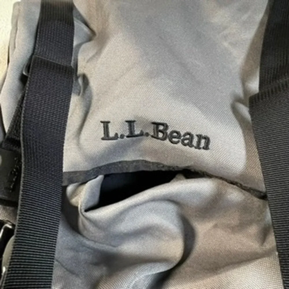 LL Bean Rucksack Backpack Unisex Large Grey Orange Gorpcore Hiking Utility‎ Bag